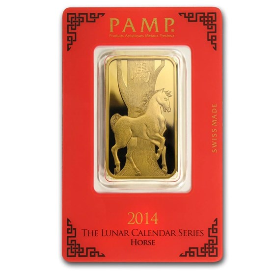 1 oz Gold Bar - PAMP Suisse Year of the Horse (In Assay) 1 oz Gold Bar - PAMP Suisse Year of the Horse (In Assay)